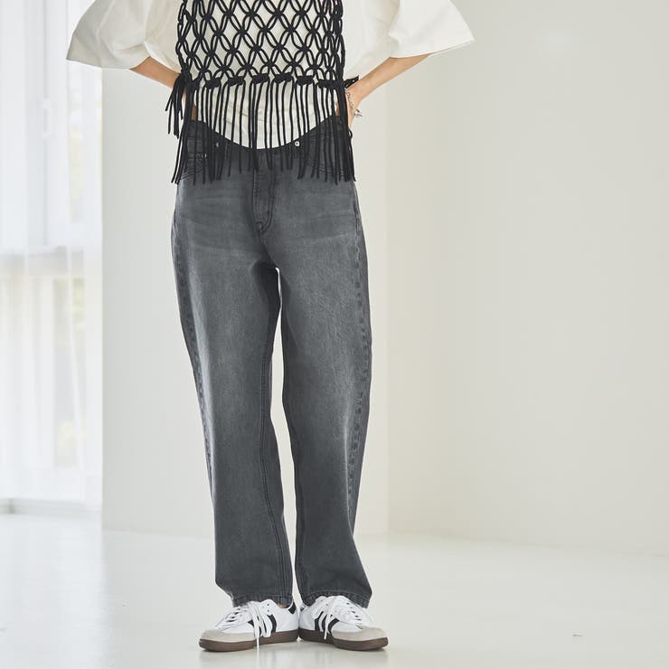 DK.GRAY | デニムストレートパンツ | coen【women】