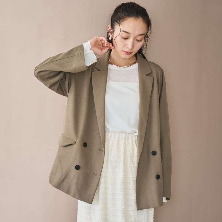 ウールライクWブレストジャケット | coen【women】 | 詳細画像11 