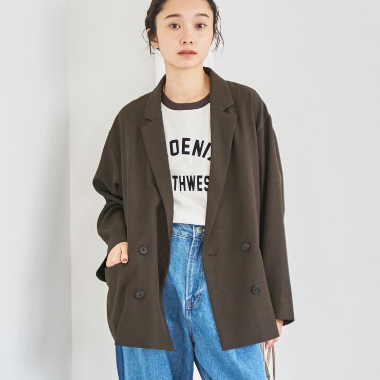 ウールライクWブレストジャケット | coen【women】 | 詳細画像17 