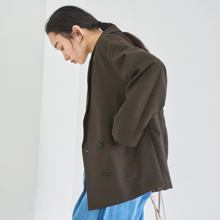 ウールライクWブレストジャケット | coen【women】 | 詳細画像18 