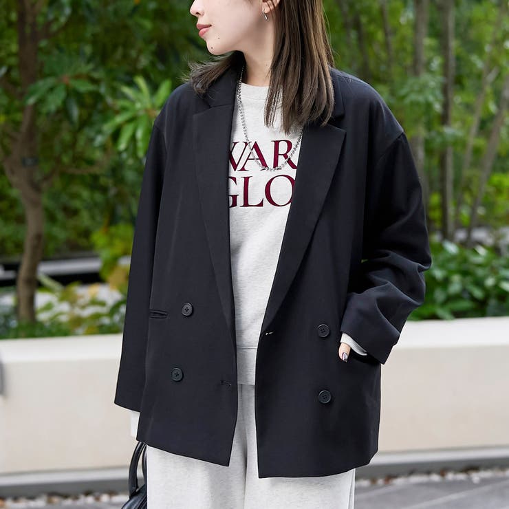 ウールライクWブレストジャケット | coen【women】 | 詳細画像2 