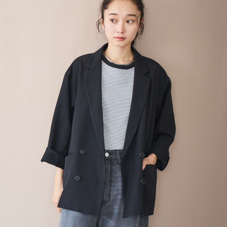 ウールライクWブレストジャケット | coen【women】 | 詳細画像6 