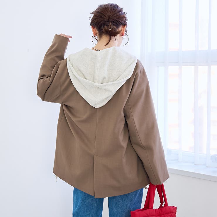 リネンライク ダブルブレストテーラードジャケット | coen【women】 | 詳細画像11 