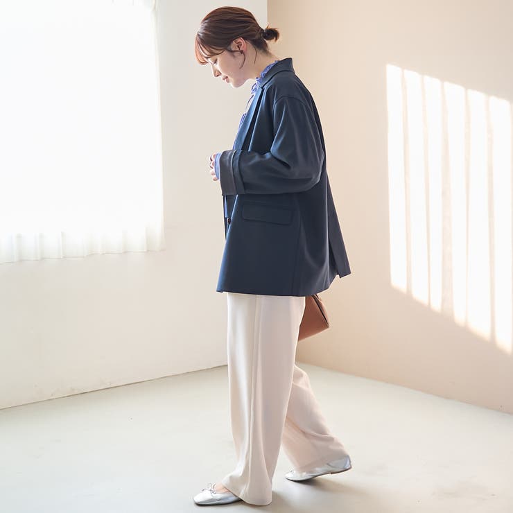 リネンライク ダブルブレストテーラードジャケット | coen【women】 | 詳細画像16 