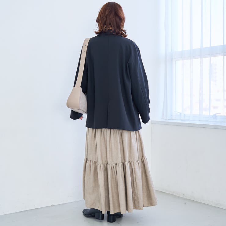 リネンライク ダブルブレストテーラードジャケット | coen【women】 | 詳細画像3 