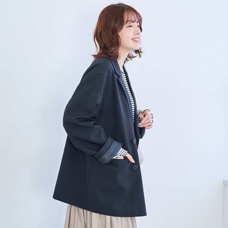 リネンライク ダブルブレストテーラードジャケット | coen【women】 | 詳細画像5 