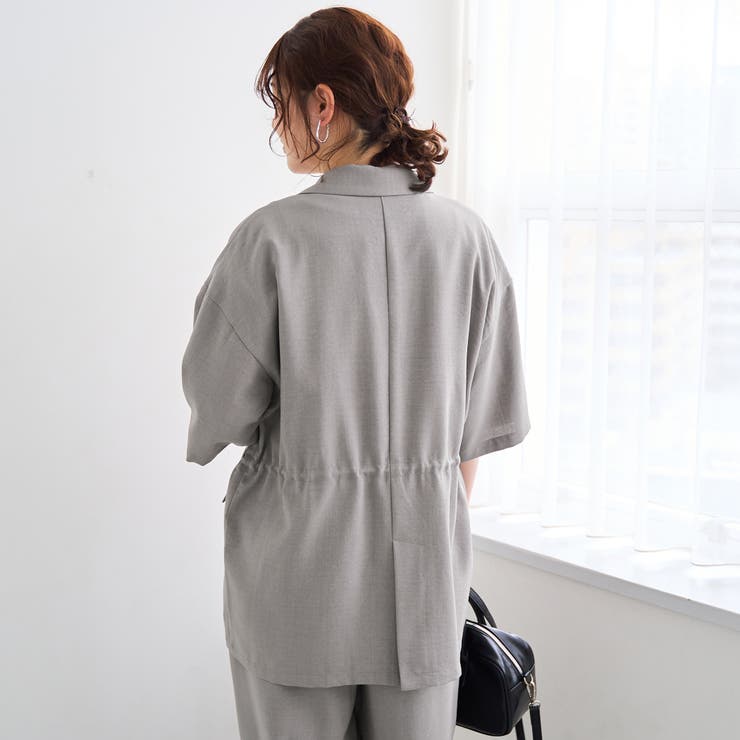 リネンタッチ半袖シャツジャケット | coen【women】 | 詳細画像11 