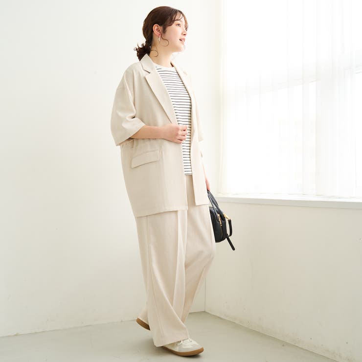 リネンタッチ半袖シャツジャケット | coen【women】 | 詳細画像13 