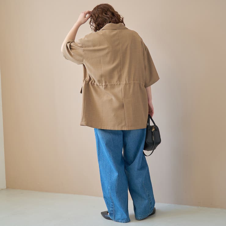 リネンタッチ半袖シャツジャケット | coen【women】 | 詳細画像21 