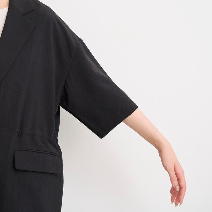 リネンタッチ半袖シャツジャケット | coen【women】 | 詳細画像31 