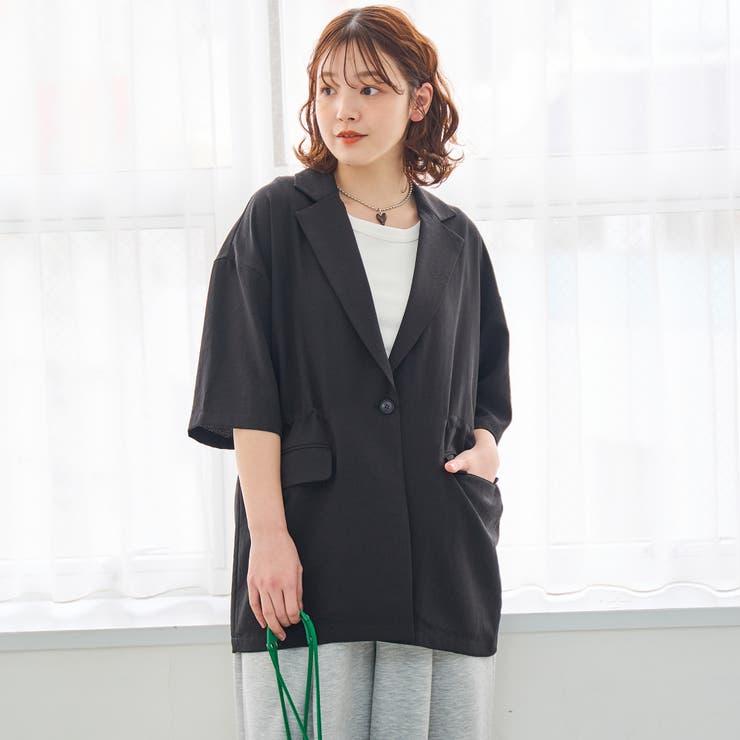 リネンタッチ半袖シャツジャケット | coen【women】 | 詳細画像5 