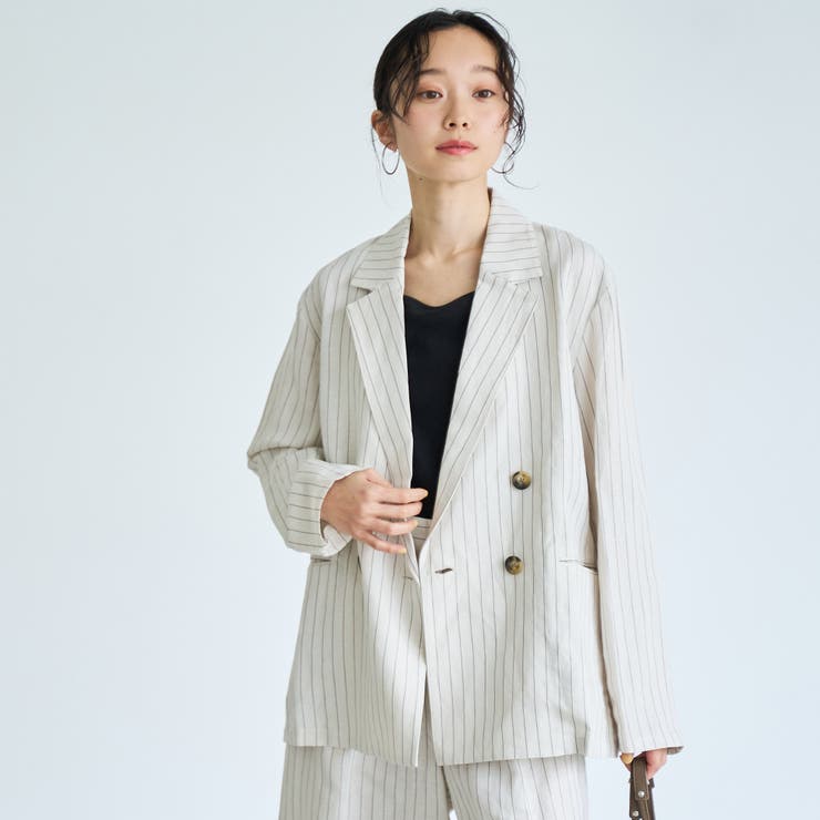 【接触冷感】リネンレーヨンテーラードジャケット | coen【women】 | 詳細画像10 