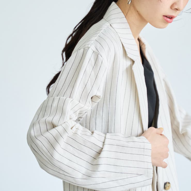 【接触冷感】リネンレーヨンテーラードジャケット | coen【women】 | 詳細画像12 