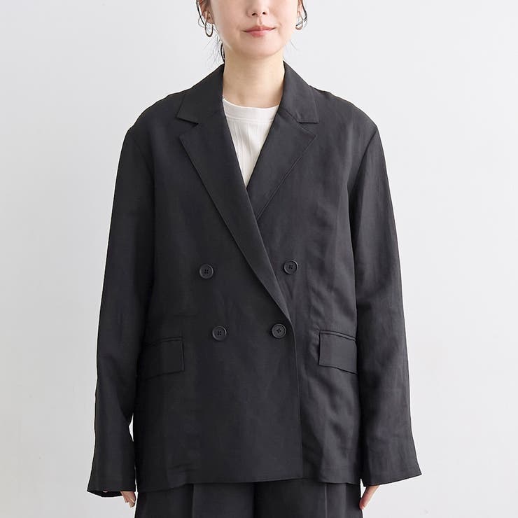 【接触冷感】リネンレーヨンテーラードジャケット | coen【women】 | 詳細画像14 