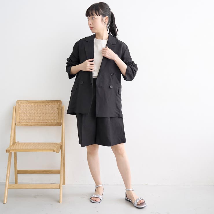 【接触冷感】リネンレーヨンテーラードジャケット | coen【women】 | 詳細画像2 