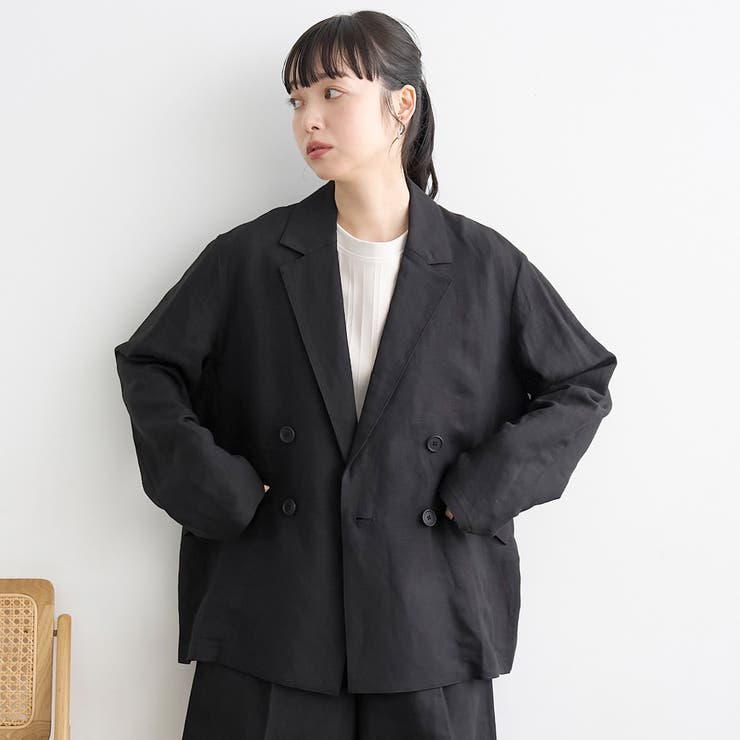 【接触冷感】リネンレーヨンテーラードジャケット | coen【women】 | 詳細画像4 