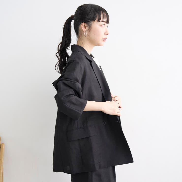 【接触冷感】リネンレーヨンテーラードジャケット | coen【women】 | 詳細画像5 