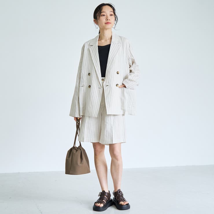 【接触冷感】リネンレーヨンテーラードジャケット | coen【women】 | 詳細画像7 