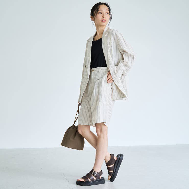 【接触冷感】リネンレーヨンテーラードジャケット | coen【women】 | 詳細画像8 