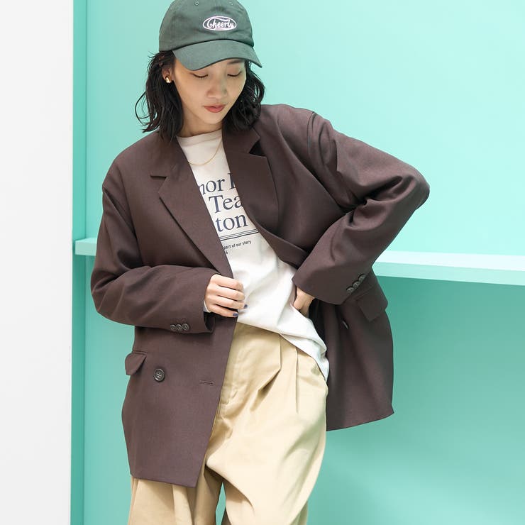 ウールライク Wブレストテーラードジャケット | coen【women】 | 詳細画像1 