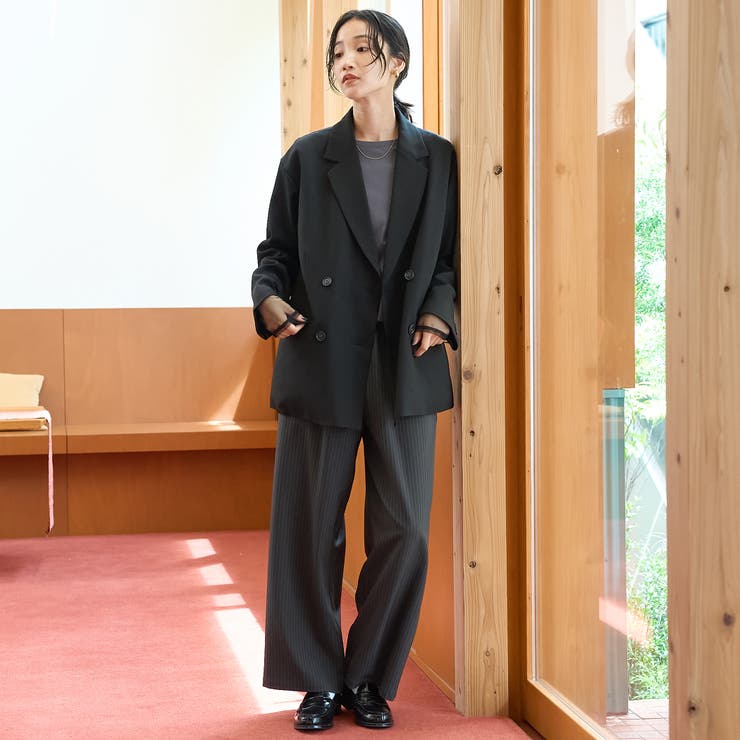 ウールライク Wブレストテーラードジャケット | coen【women】 | 詳細画像2 