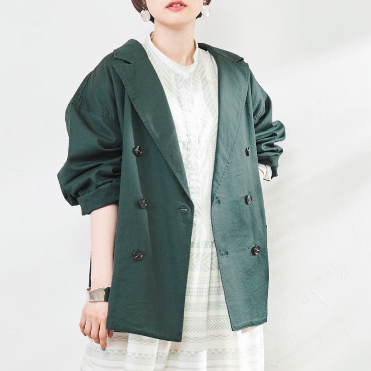 フレンチリネンmixダブルジャケット セットアップ対応可能 品番 Coew Coen Women コーエン のレディース ファッション通販 Shoplist ショップリスト