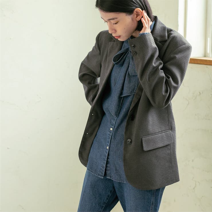 マルチウェイポンチョコート♦ガンクラブチェック柄 ジョイントワークス ガンクラブチェック コート チェック柄 M