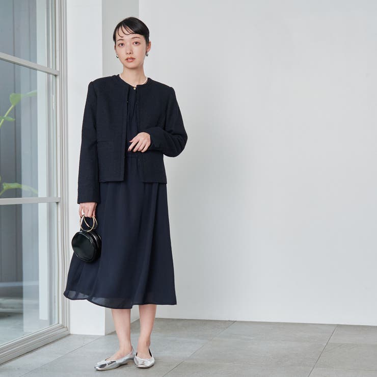 【WEB限定】セレモニーツイードジャケット×ワンピース2セット | coen【women】 | 詳細画像19 