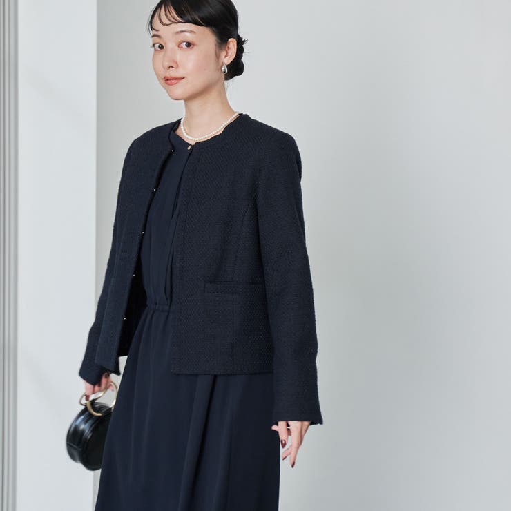 【WEB限定】セレモニーツイードジャケット×ワンピース2セット | coen【women】 | 詳細画像24 