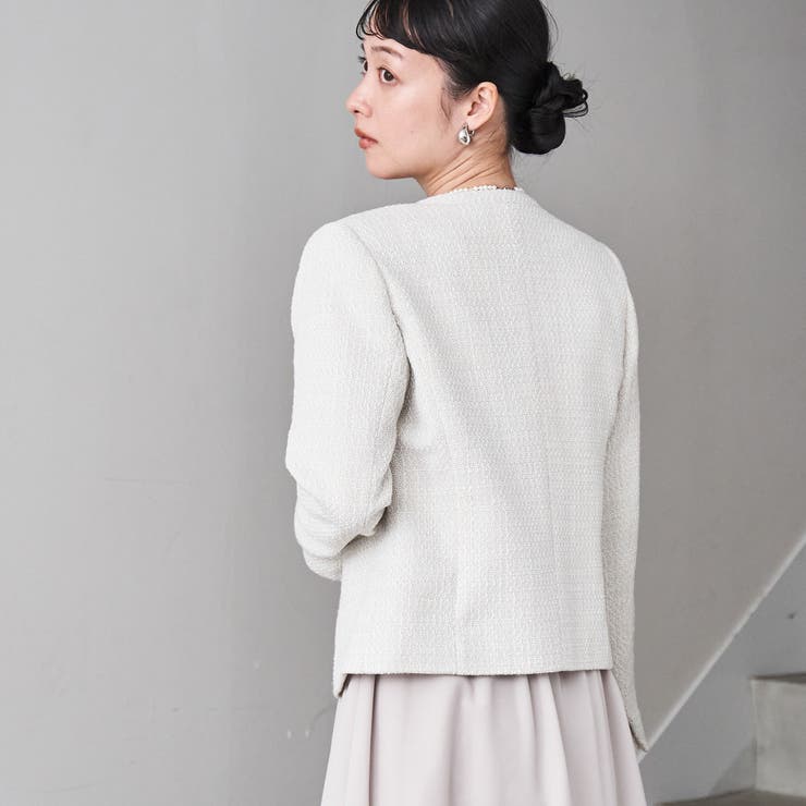 【WEB限定】セレモニーツイードジャケット×ワンピース2セット | coen【women】 | 詳細画像6 