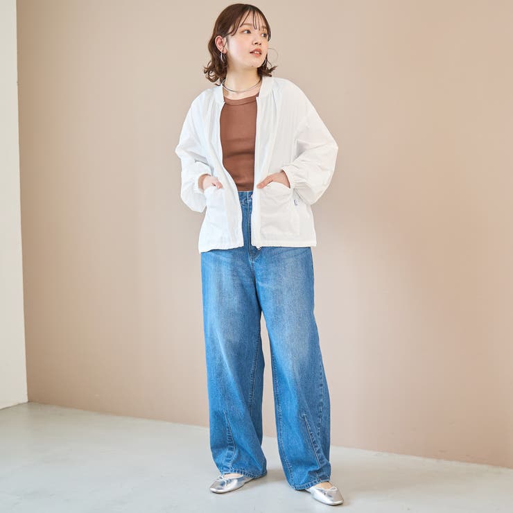 【撥水/UVカット】C.mt 遮熱ナイロンリップブルゾン | coen【women】 | 詳細画像2 