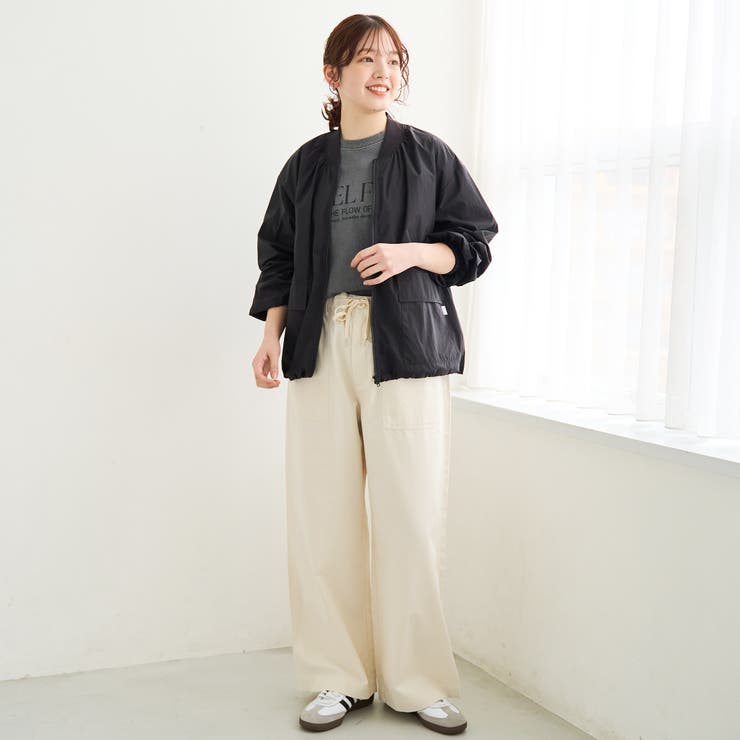 【撥水/UVカット】C.mt 遮熱ナイロンリップブルゾン | coen【women】 | 詳細画像8 