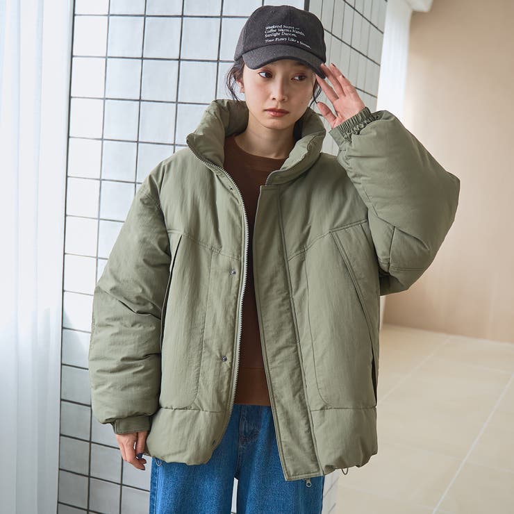 撥水モンスター中綿ジャケット（ショート丈） | coen【women】 | 詳細画像24 