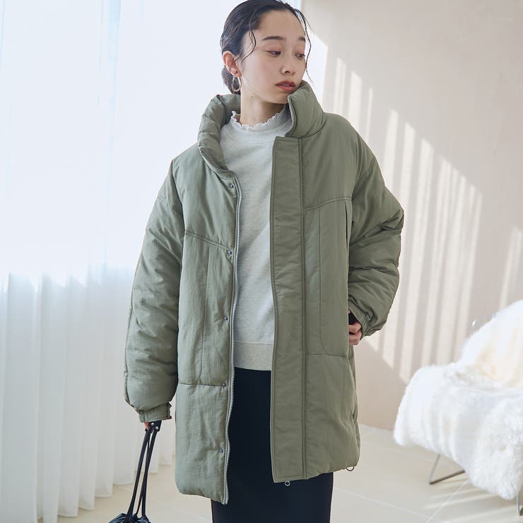 撥水モンスター中綿ジャケット（ミドル丈） | coen【women】 | 詳細画像9 