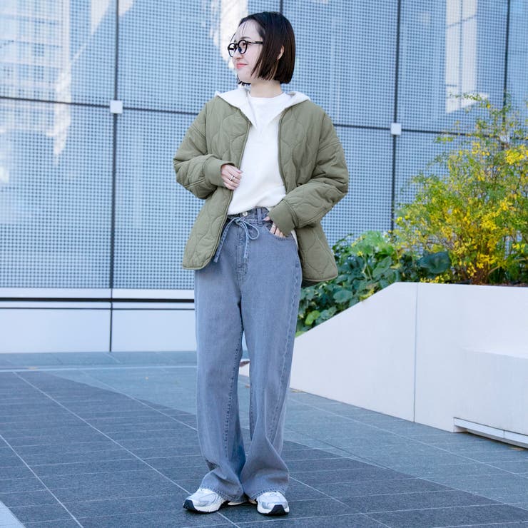 ノーカラー撥水キルティングブルゾン オーバーサイズ  | coen【women】 | 詳細画像29 