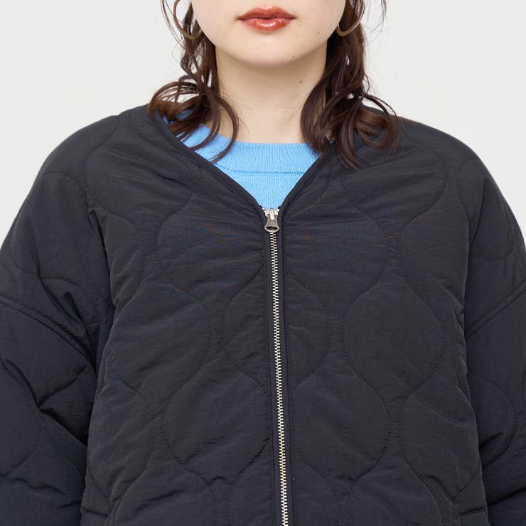 ノーカラー撥水キルティングブルゾン オーバーサイズ  | coen【women】 | 詳細画像41 