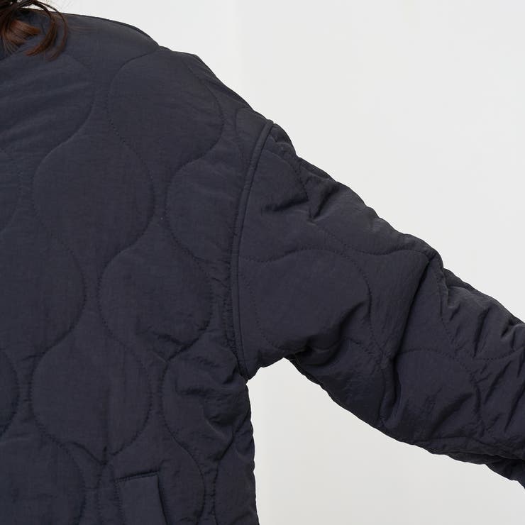 ノーカラー撥水キルティングブルゾン オーバーサイズ  | coen【women】 | 詳細画像42 