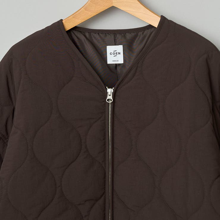 ノーカラー撥水キルティングブルゾン オーバーサイズ  | coen【women】 | 詳細画像49 