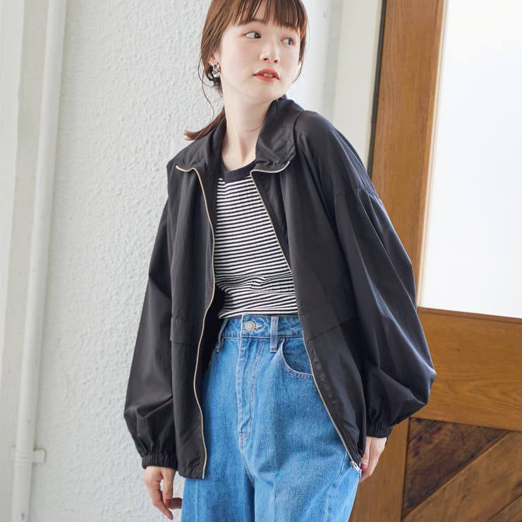 【撥水】シアーリップナイロンスタンドブルゾン | coen【women】 | 詳細画像2 