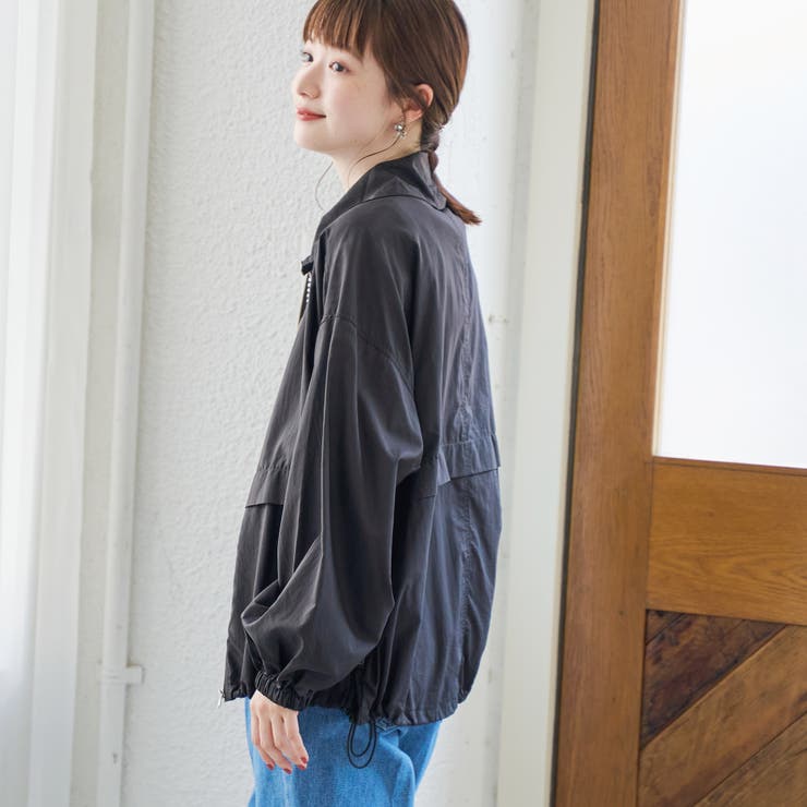 【撥水】シアーリップナイロンスタンドブルゾン | coen【women】 | 詳細画像3 