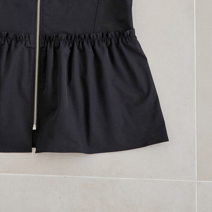 ペプラムジップベスト | coen【women】 | 詳細画像17 