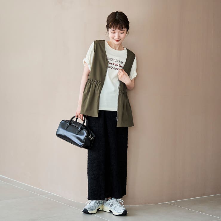 ペプラムジップベスト | coen【women】 | 詳細画像4 