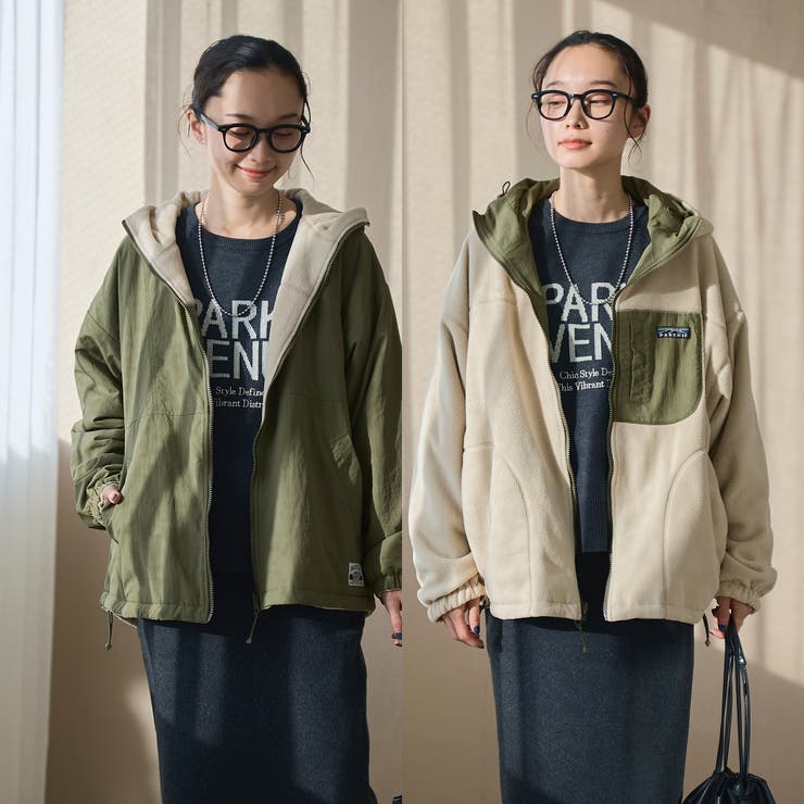 OLIVE | PARKNIKリバーシブルフーディー | coen【women】