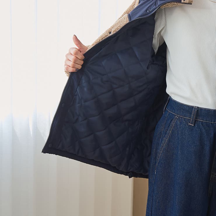 【PARKNIK（パークニック）】切替ボアブルゾン | coen【women】 | 詳細画像28 