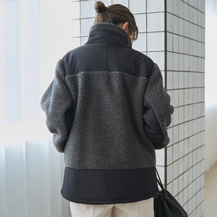 【PARKNIK（パークニック）】切替ボアブルゾン | coen【women】 | 詳細画像3 