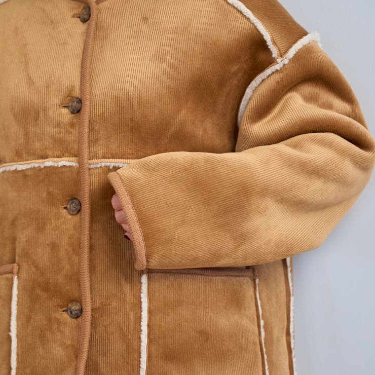 リバーシブル ノーカラーコーデュロイブルゾン | coen【women】 | 詳細画像32 