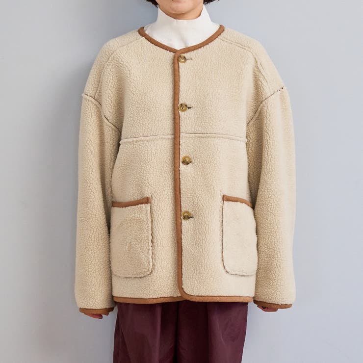 リバーシブル ノーカラーコーデュロイブルゾン | coen【women】 | 詳細画像33 