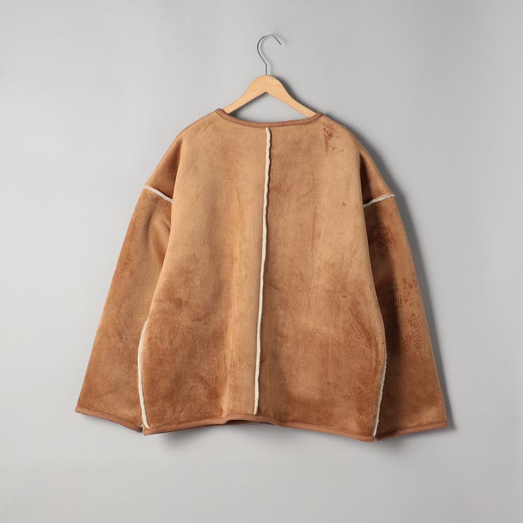 リバーシブル ノーカラーコーデュロイブルゾン | coen【women】 | 詳細画像36 