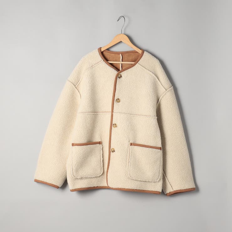 リバーシブル ノーカラーコーデュロイブルゾン | coen【women】 | 詳細画像41 