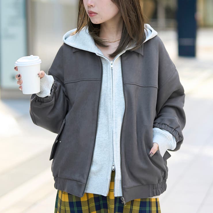 スエードライクブルゾン | coen【women】 | 詳細画像2 